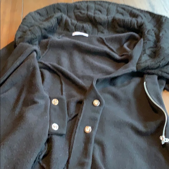 Siste’s Italian Wool Blend Asymmetrical Knit Coat - Picture 12 of 15